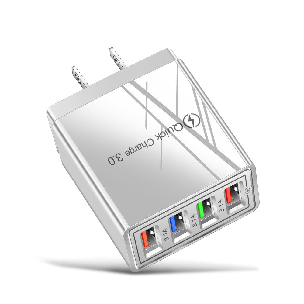 מטען USB מהיר טעינה 3.0 4 מתאם טלפון לטאבלט מטען קיר נייד מטען מהיר