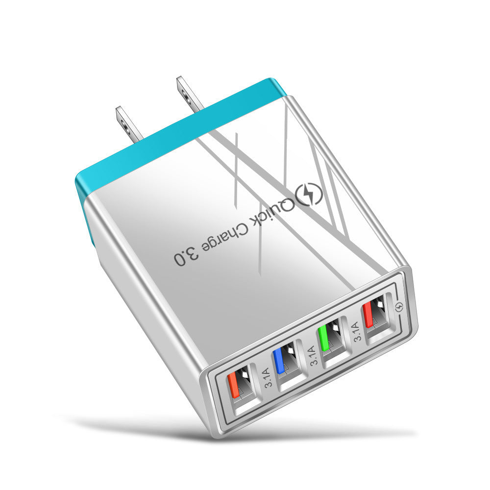 מטען USB מהיר טעינה 3.0 4 מתאם טלפון לטאבלט מטען קיר נייד מטען מהיר