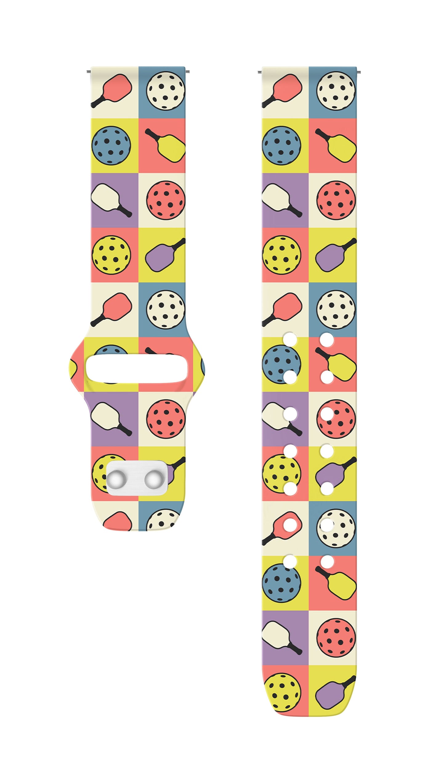 Pickleball HD Watchband for Samsung, Garmin, Fossil, and More