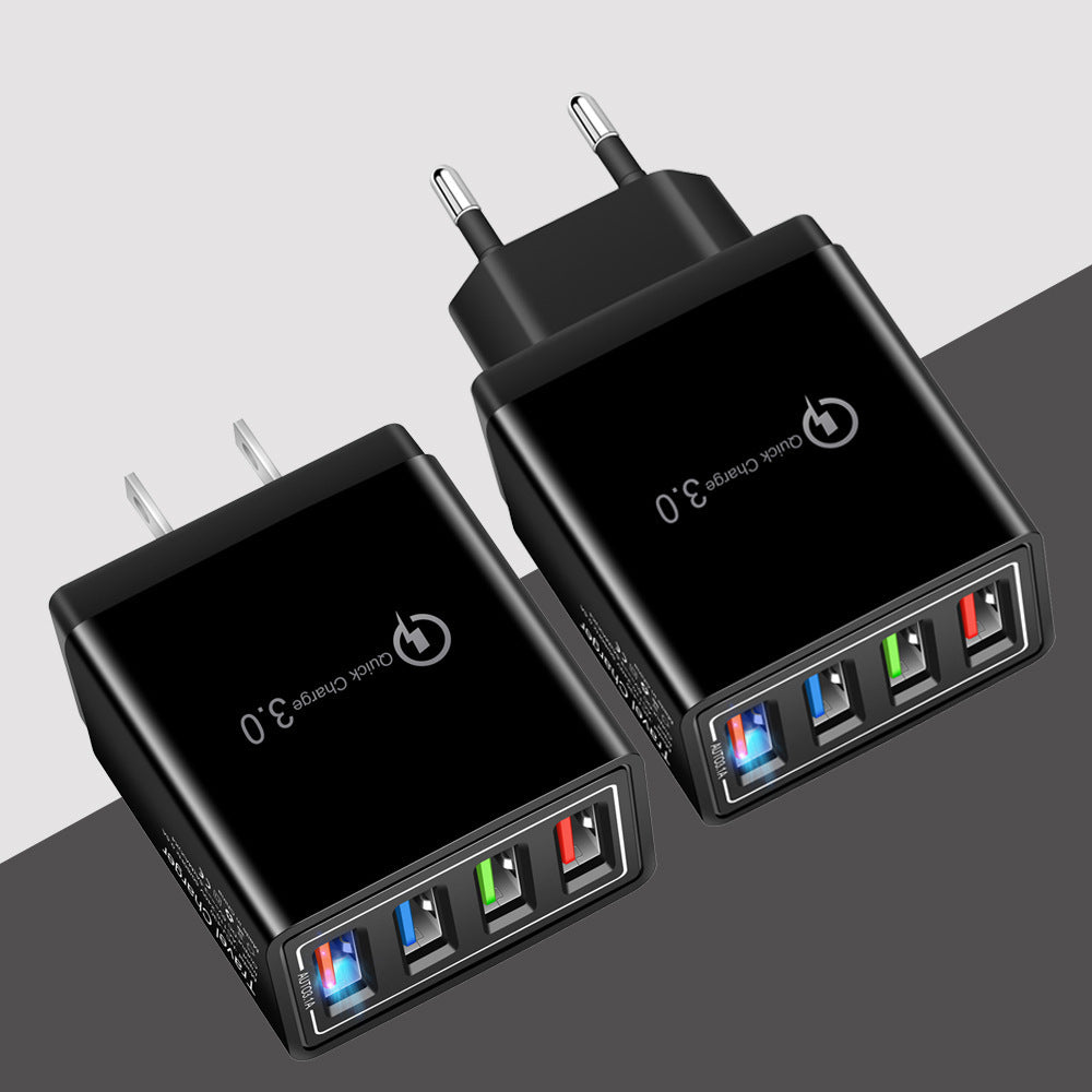מטען USB מהיר טעינה 3.0 4 מתאם טלפון לטאבלט מטען קיר נייד מטען מהיר