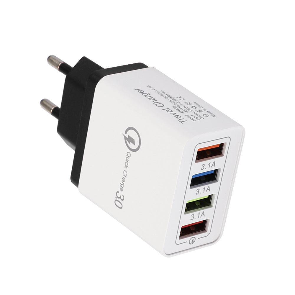 מטען USB מהיר טעינה 3.0 4 מתאם טלפון לטאבלט מטען קיר נייד מטען מהיר