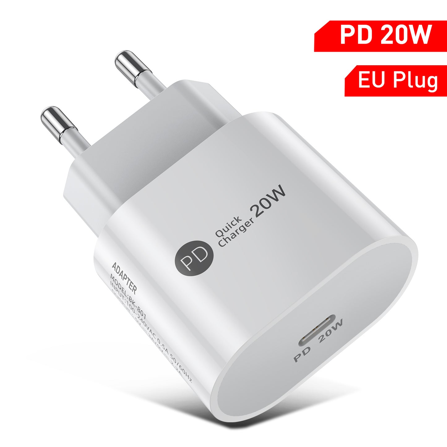 מטען לטלפון נייד PD20W 9V-2.2A ממשק Type-C 20W ראש טעינה מהירה