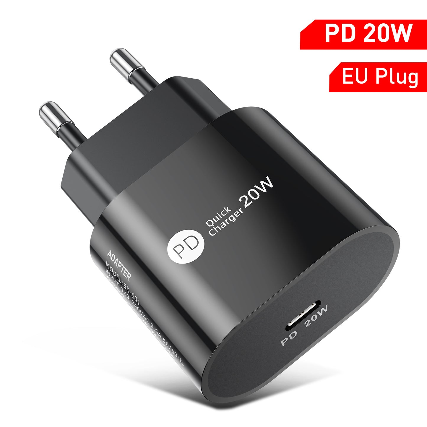 מטען לטלפון נייד PD20W 9V-2.2A ממשק Type-C 20W ראש טעינה מהירה