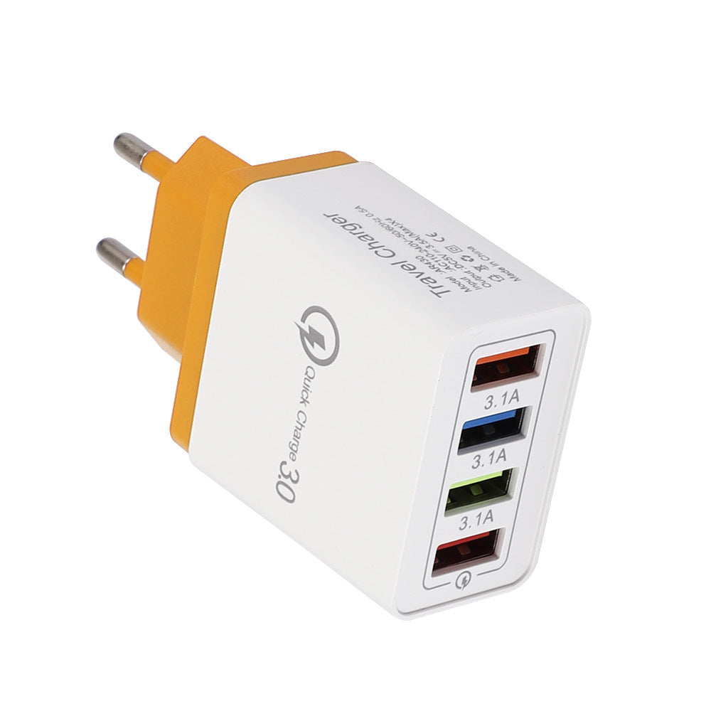 מטען USB מהיר טעינה 3.0 4 מתאם טלפון לטאבלט מטען קיר נייד מטען מהיר