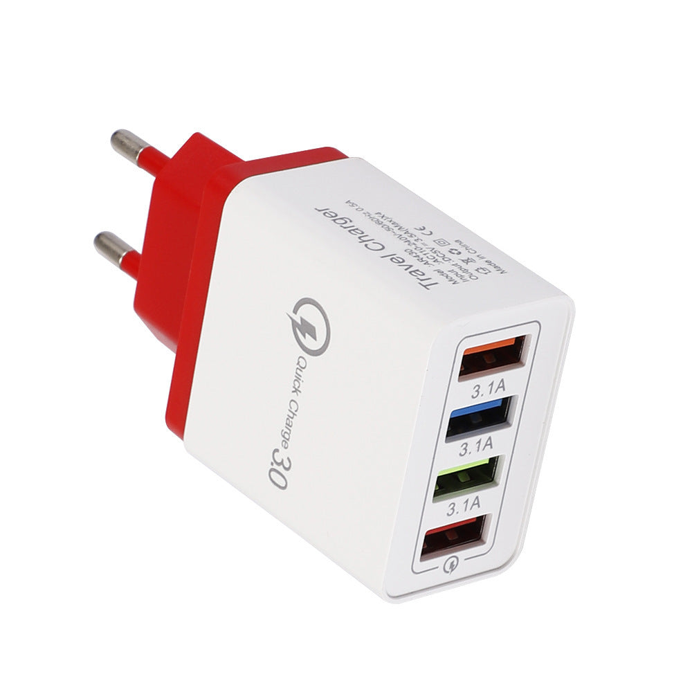 מטען USB מהיר טעינה 3.0 4 מתאם טלפון לטאבלט מטען קיר נייד מטען מהיר