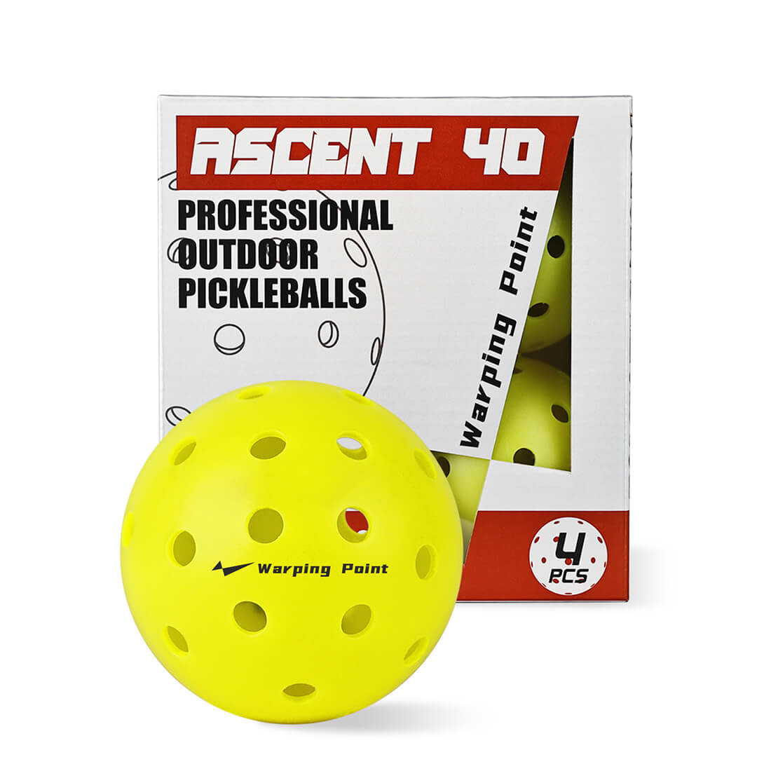 Ascent Outdoor Tournament Pickleballs