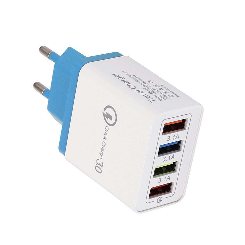 מטען USB מהיר טעינה 3.0 4 מתאם טלפון לטאבלט מטען קיר נייד מטען מהיר