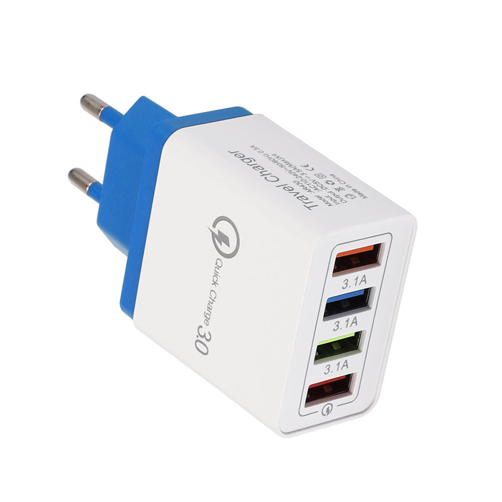 מטען USB מהיר טעינה 3.0 4 מתאם טלפון לטאבלט מטען קיר נייד מטען מהיר