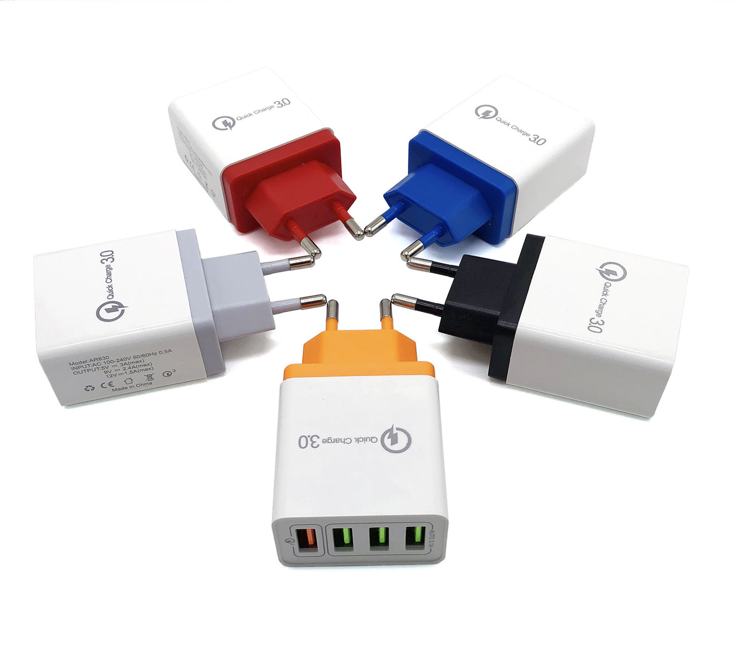 מטען USB מהיר טעינה 3.0 4 מתאם טלפון לטאבלט מטען קיר נייד מטען מהיר