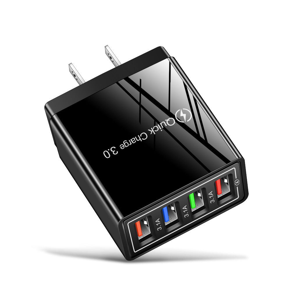 מטען USB מהיר טעינה 3.0 4 מתאם טלפון לטאבלט מטען קיר נייד מטען מהיר