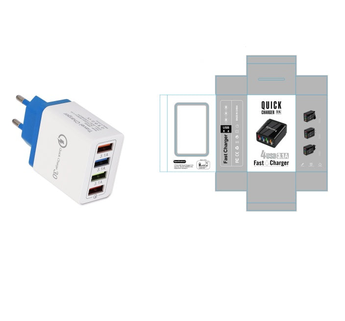 מטען USB מהיר טעינה 3.0 4 מתאם טלפון לטאבלט מטען קיר נייד מטען מהיר