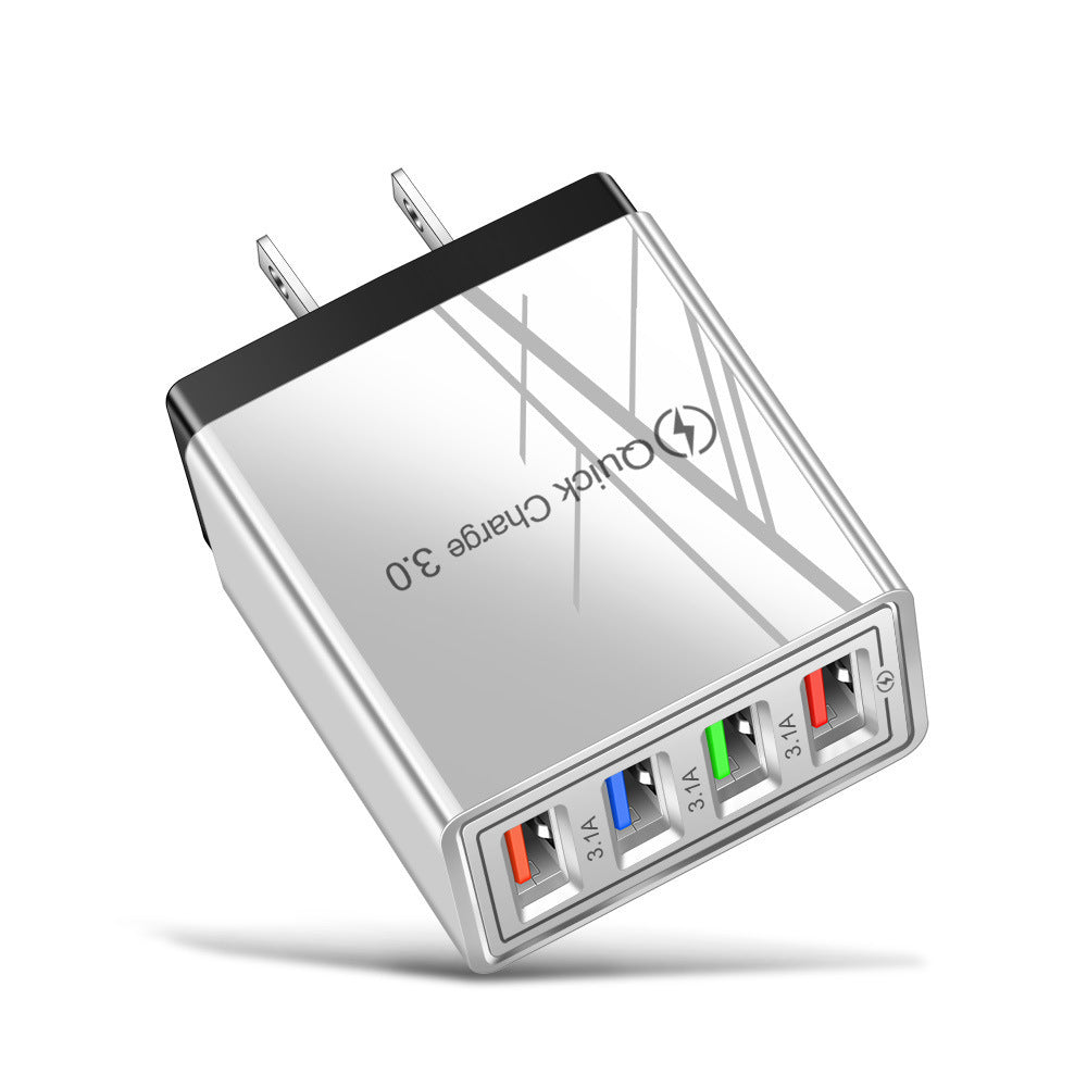 מטען USB מהיר טעינה 3.0 4 מתאם טלפון לטאבלט מטען קיר נייד מטען מהיר