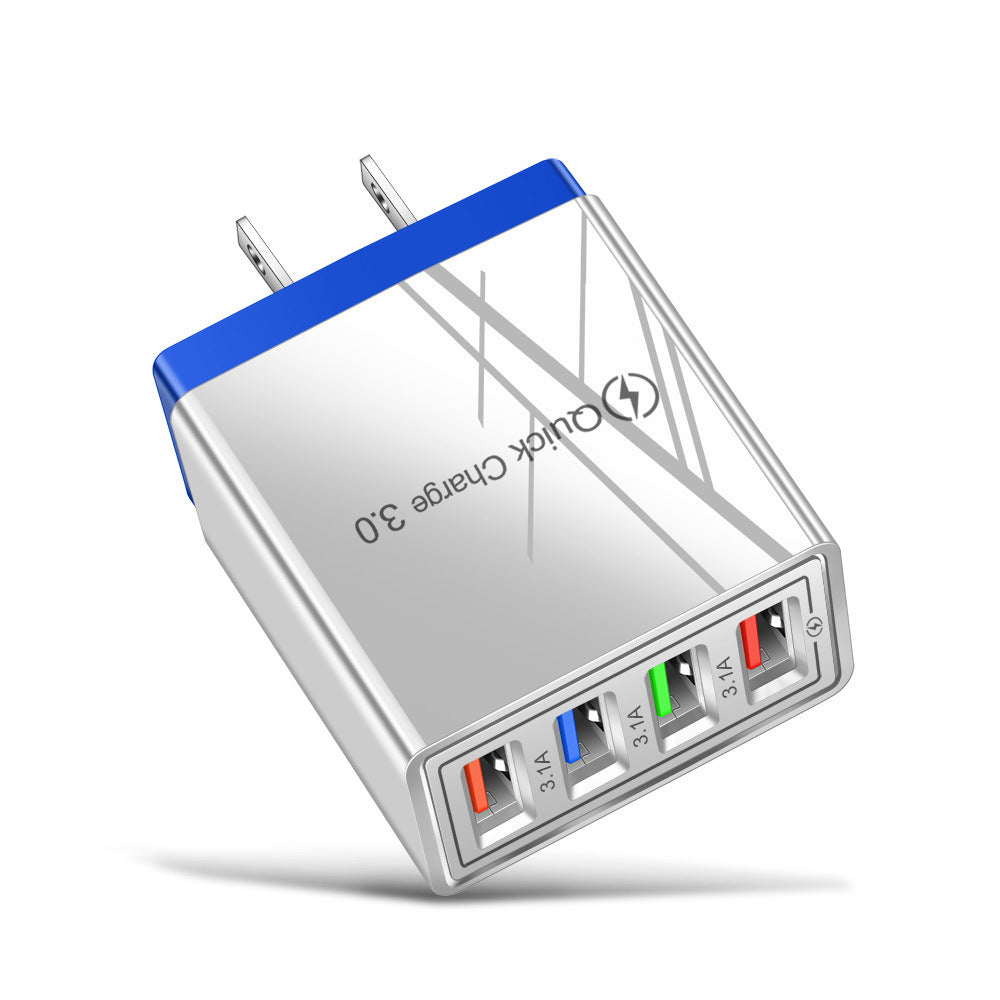 מטען USB מהיר טעינה 3.0 4 מתאם טלפון לטאבלט מטען קיר נייד מטען מהיר