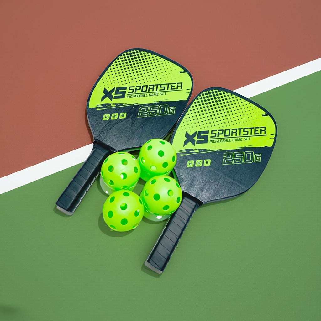 Sports Equipment 2 Rackets 4-ball Pick Racket Set Combination