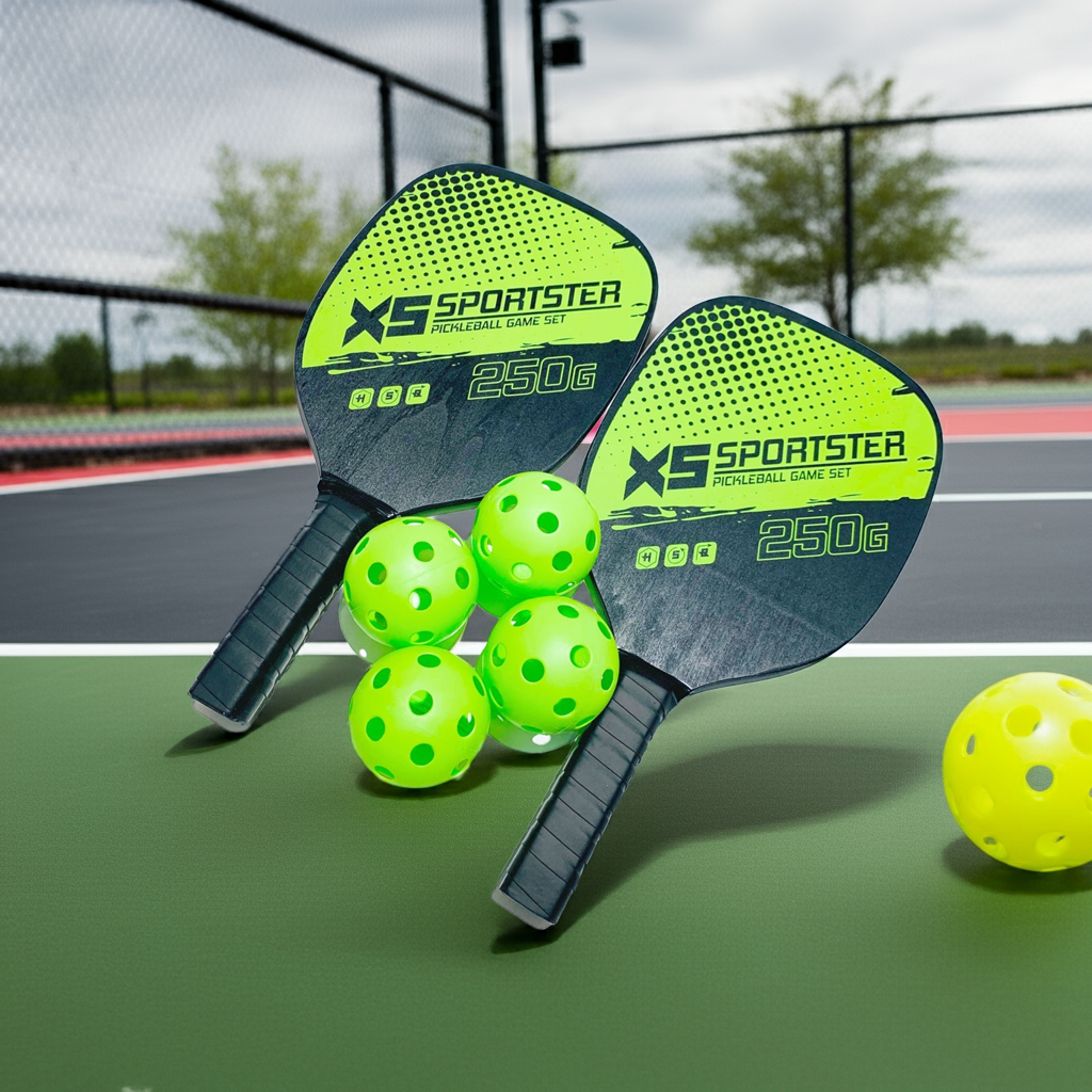 Sports Equipment 2 Rackets 4-ball Pick Racket Set Combination