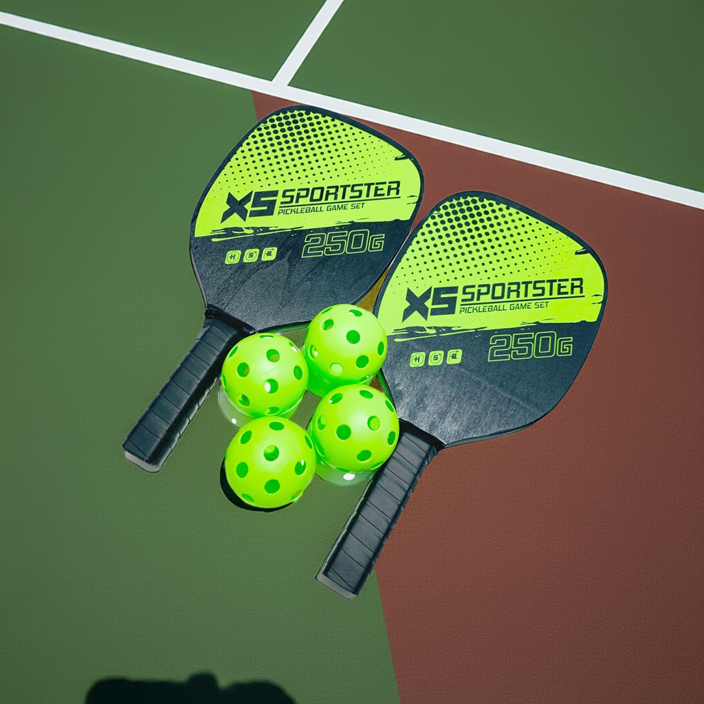 Sports Equipment 2 Rackets 4-ball Pick Racket Set Combination