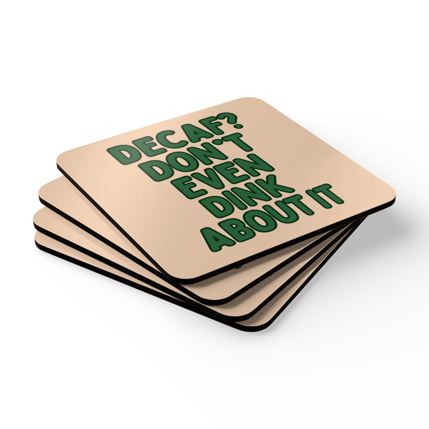 "Don't Even Dink About It" Pickleball Coaster Set