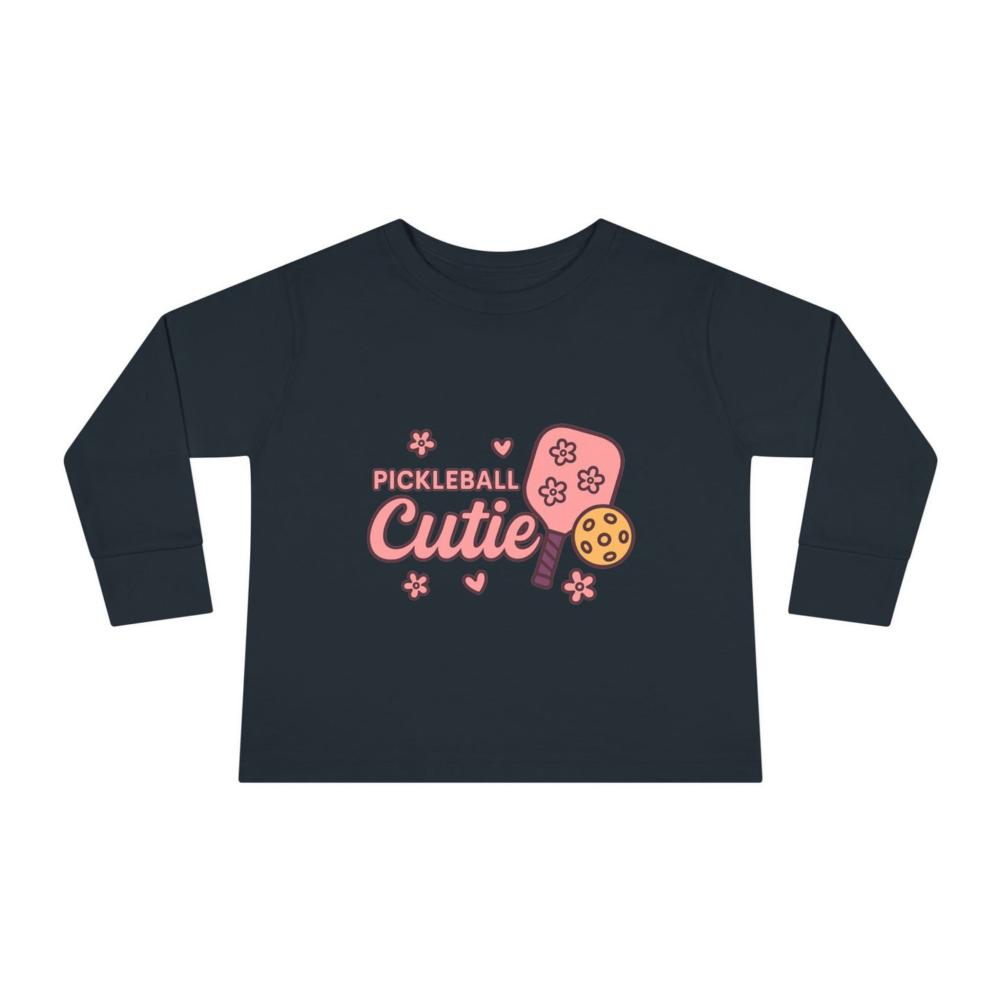 "Pickleball Cutie" Toddler Long Sleeve Tee