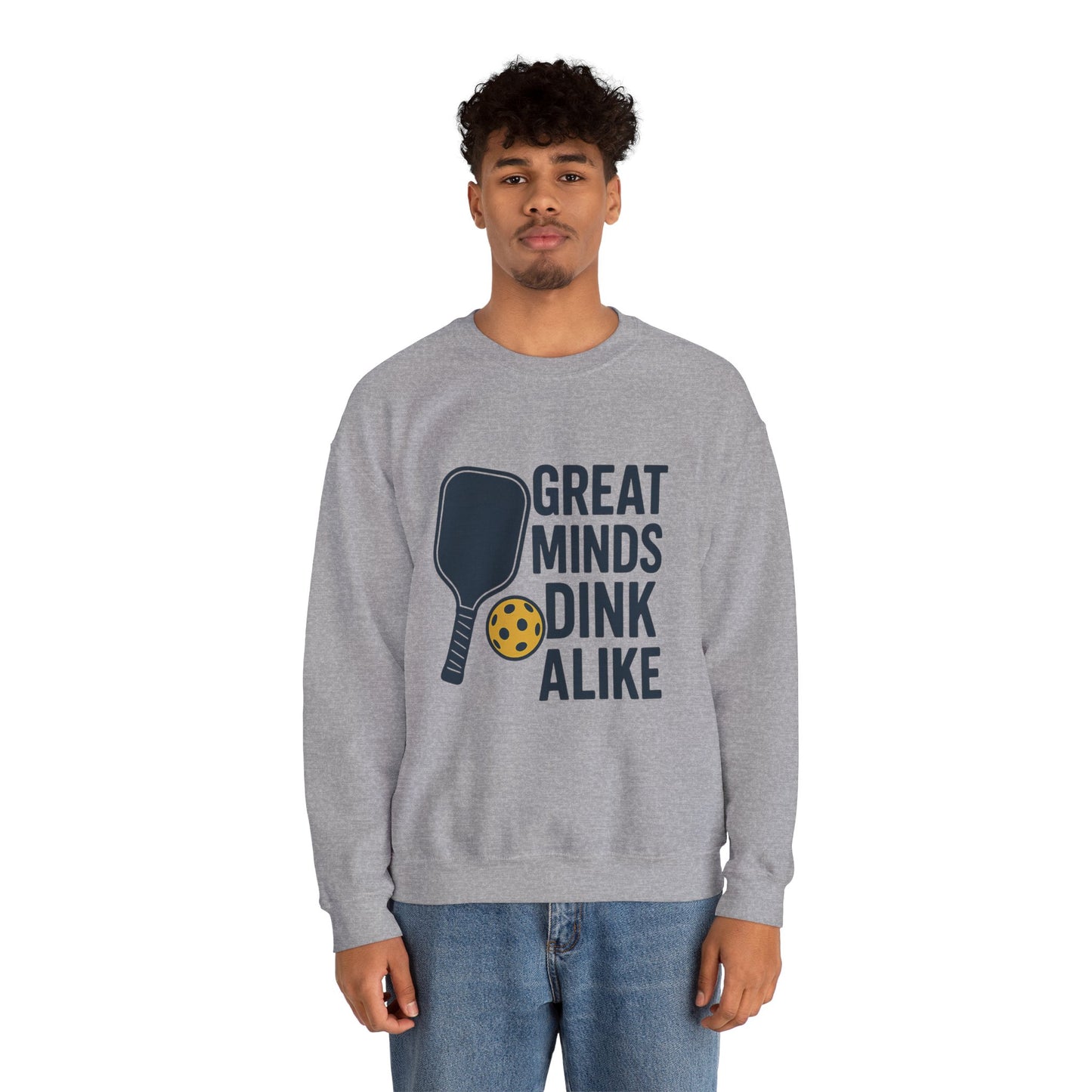 "Great Minds Dink Alike" Unisex Crewneck Sweatshirt