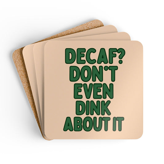 "Don't Even Dink About It" Pickleball Coaster Set