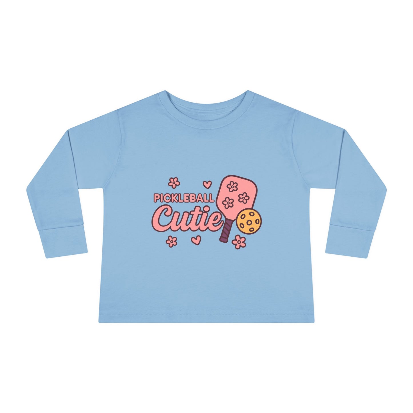 "Pickleball Cutie" Toddler Long Sleeve Tee