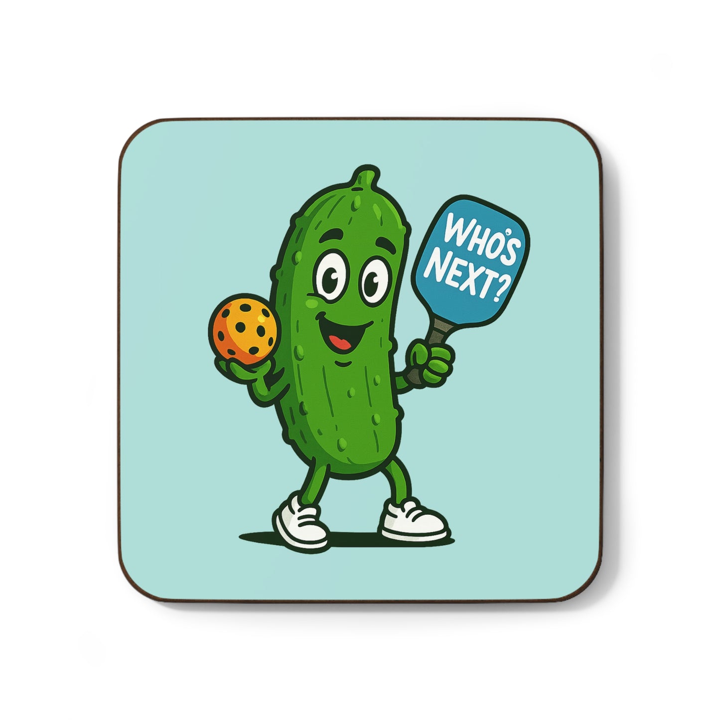 "Who's Next" Pickleball Coaster
