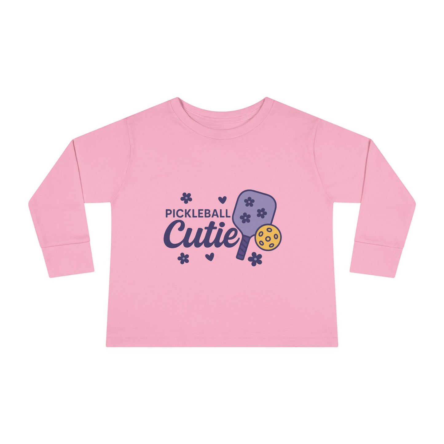"Pickleball Cutie" Toddler Long Sleeve Tee