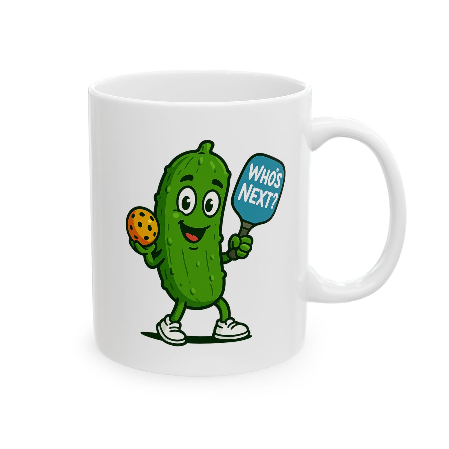 "Who's Next?" Pickleball Coffee Mug